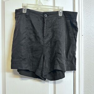 Silky Sanctuary Black Women's Cargo Shorts